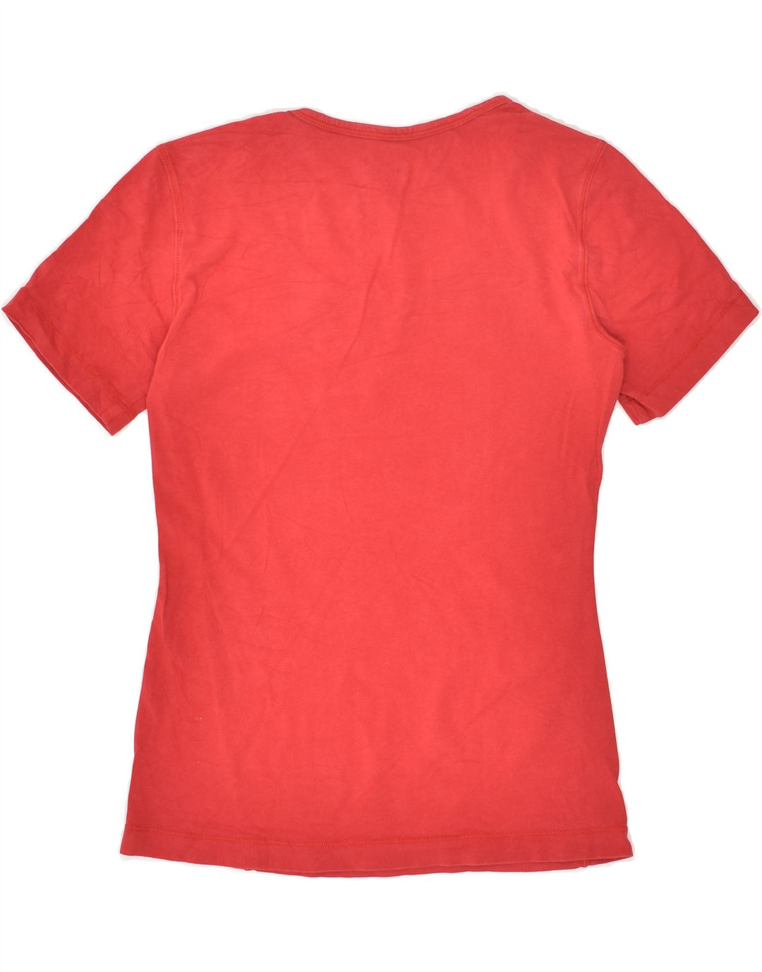 CHAMPION Womens Graphic T-Shirt Top UK 12 Medium Red Cotton | Vintage Champion | Thrift | Second-Hand Champion | Used Clothing | Messina Hembry 