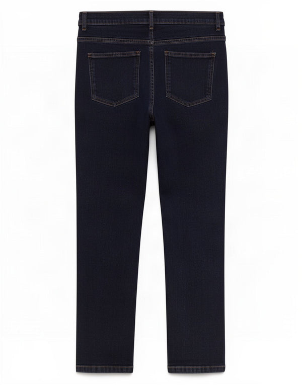Marks & Spencer Dame Crop Straight Jeans UK 14 Large W30 L26 Navy Blue