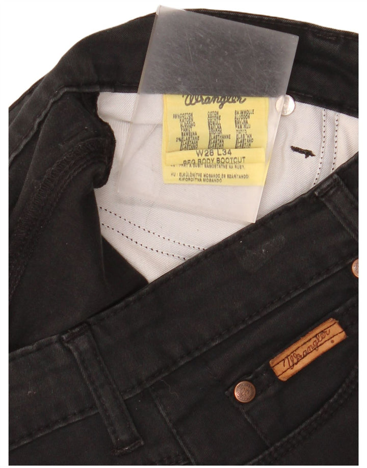 WRANGLER Dame Bootcut Jeans W28 L30 Sort Bomuld