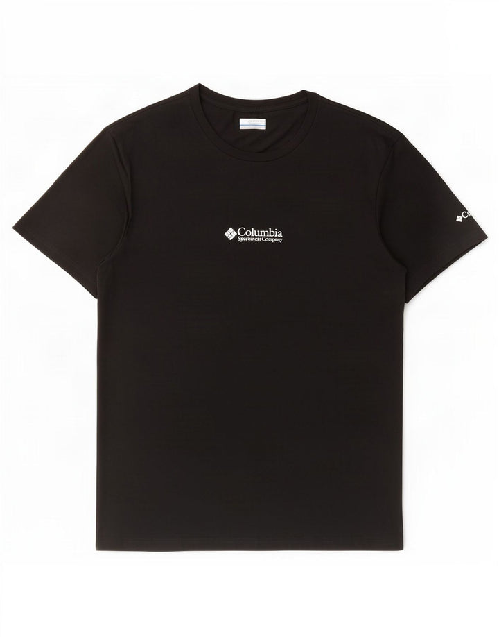 Columbia Herre T-Shirt Top Stor Sort Bomuld