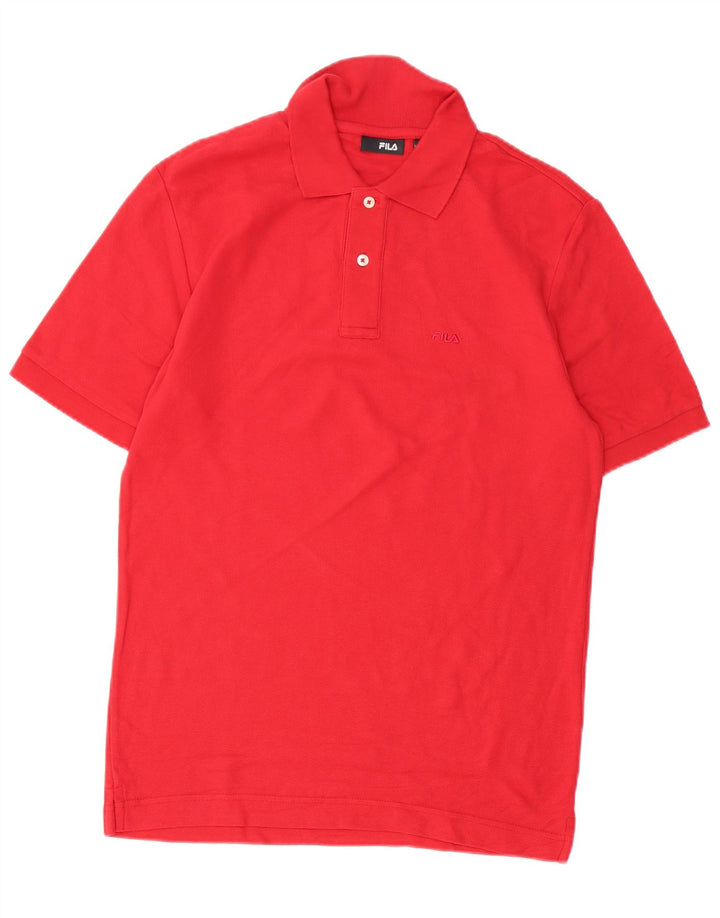 Fila herre poloshirt Medium rød bomuld