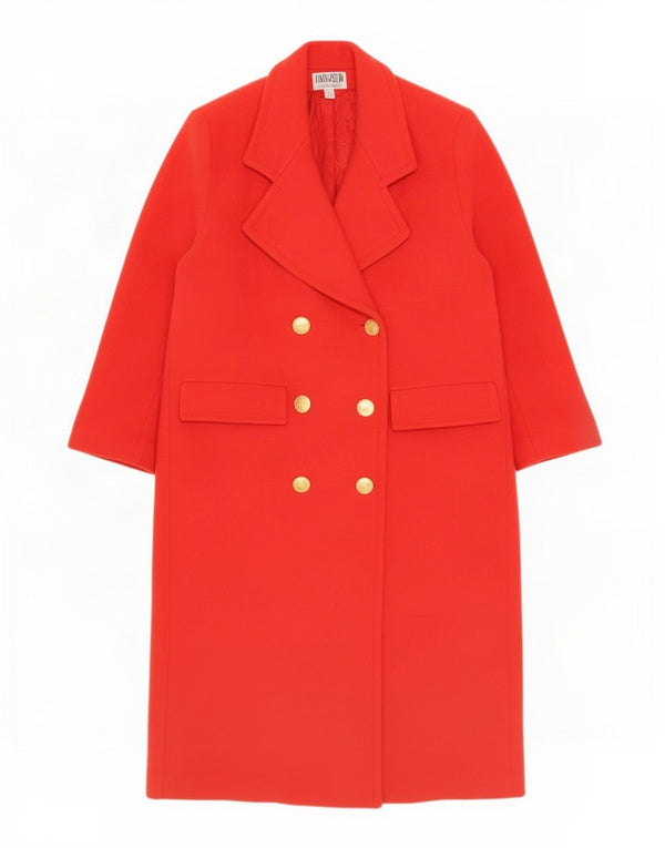 Mansfield Dame Oversized Dobbeltradet Frakke UK 14 Large Red
