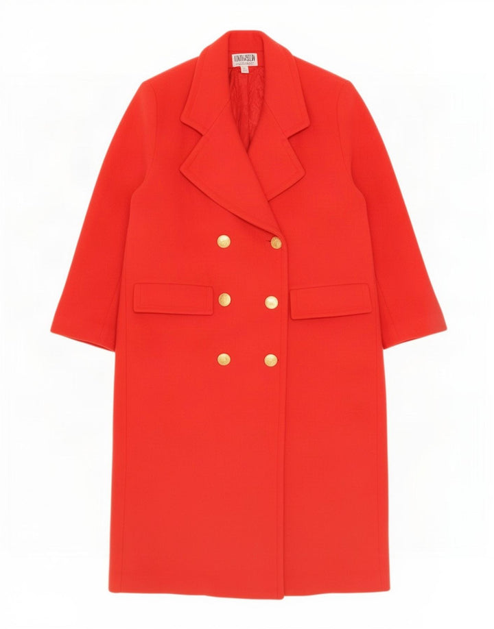 Mansfield Dame Oversized Dobbeltradet Frakke UK 14 Large Red