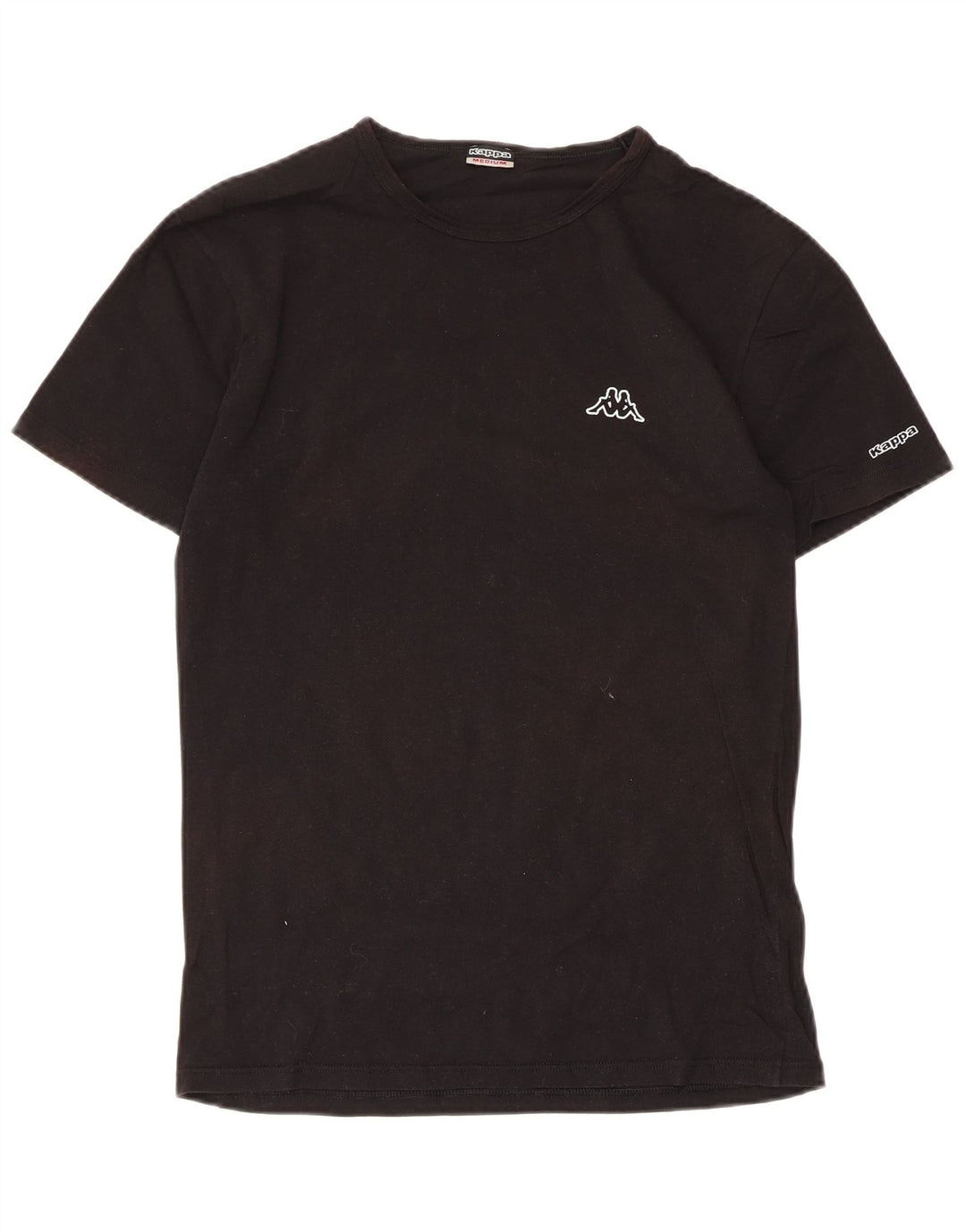 Kappa Herre T-Shirt Top Medium Sort Bomuld
