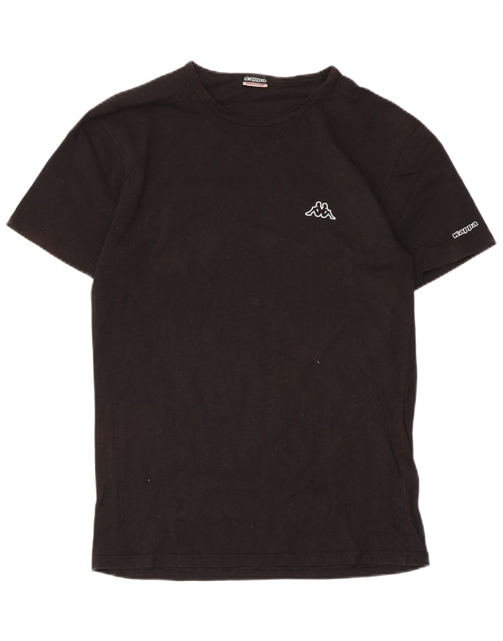 Kappa Herre T-Shirt Top Medium Sort Bomuld