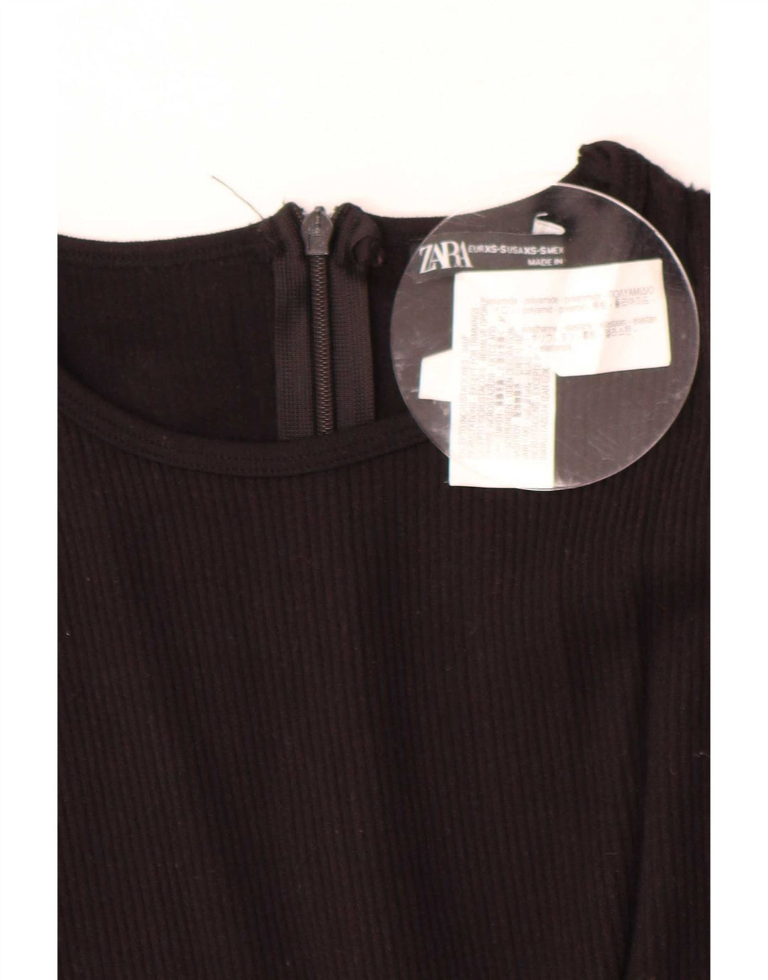 Zara Jumpsuit uden ærmer til kvinder UK 6 XS sort polyamid