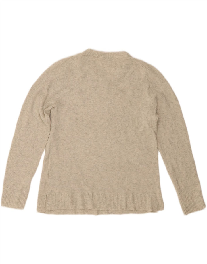 J. Crew Dametrøjetrøje med rund hals DK 16 Stor Grå Akryl