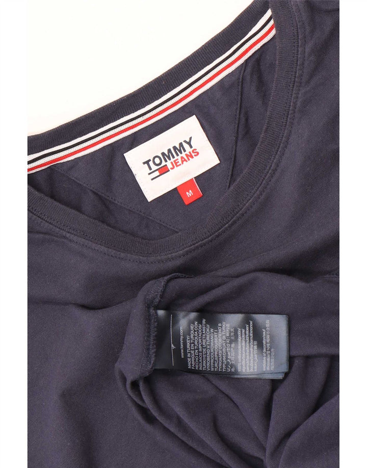 Tommy Hilfiger Herre T-Shirt Top Medium Marineblå Bomuld