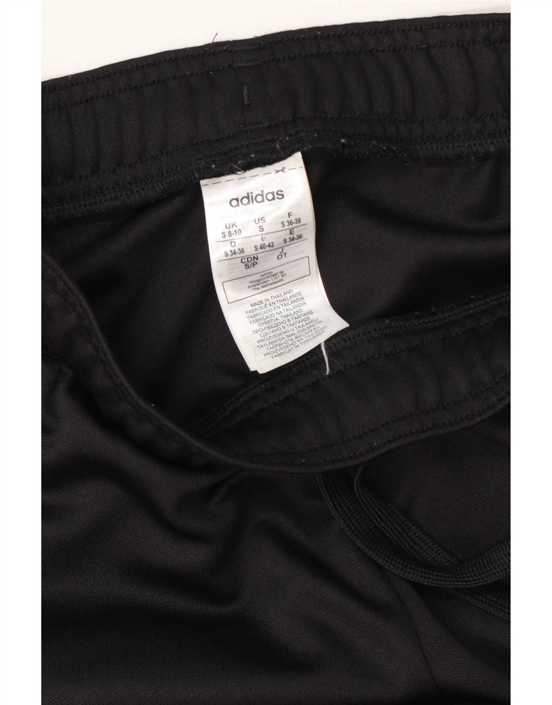 Adidas Womens Climalite træningsdragt Bukser UK 8/10 Small Black Polyester