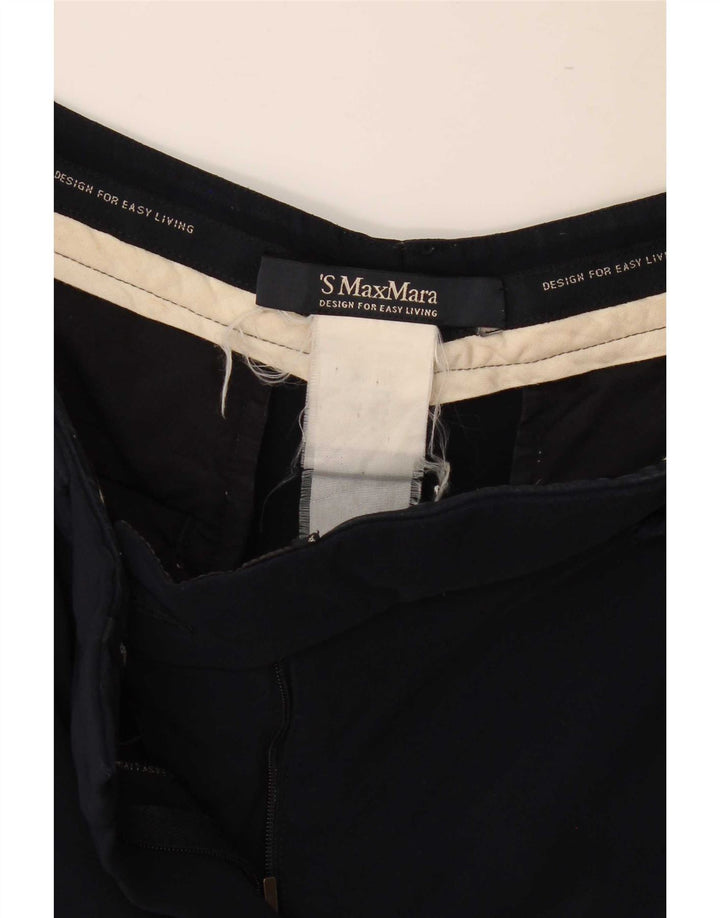Max Mara Dame Capri Bukser W30 L23 Marineblå