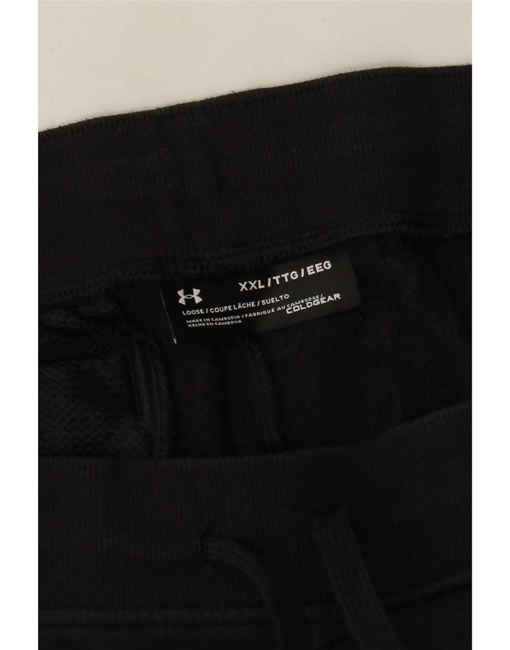 Under Armour Herre Cold Gear Træningsdragt Bukser Joggers 2XL Sort