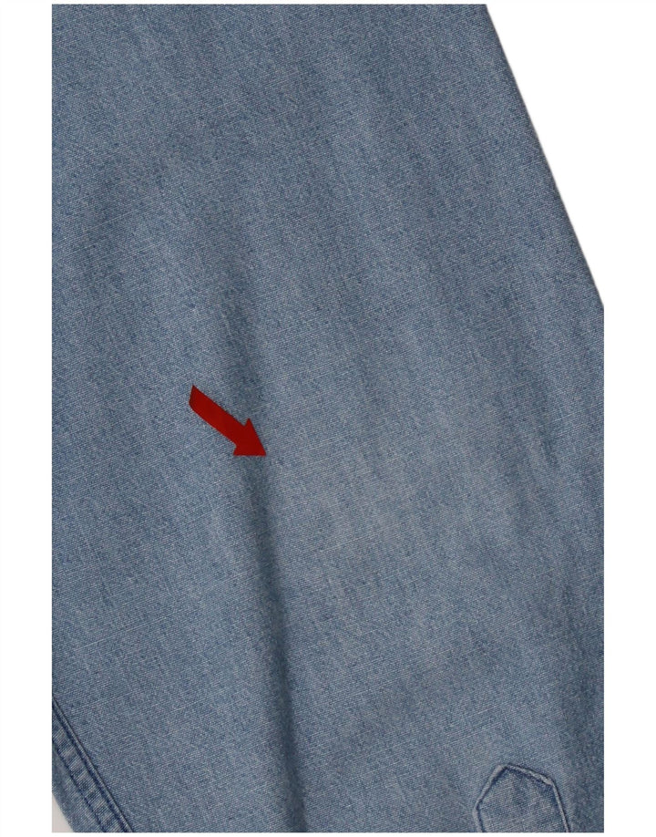 Fay Herre denimskjorte Stor blå bomuld