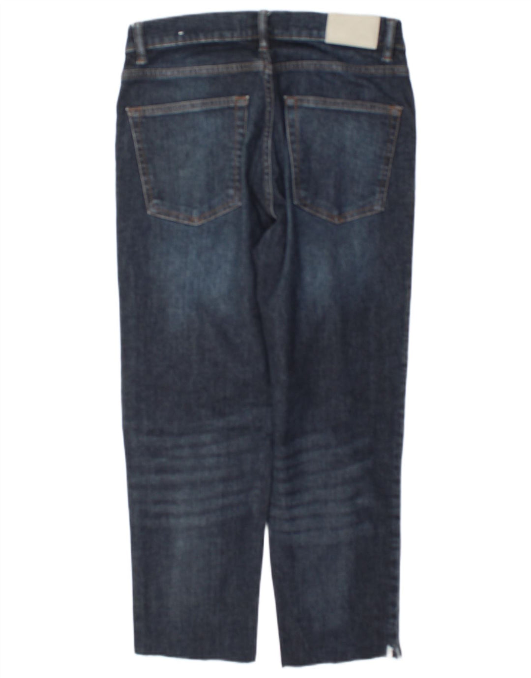 Zara Womens Cropped Jeans W32 L24 Marineblå