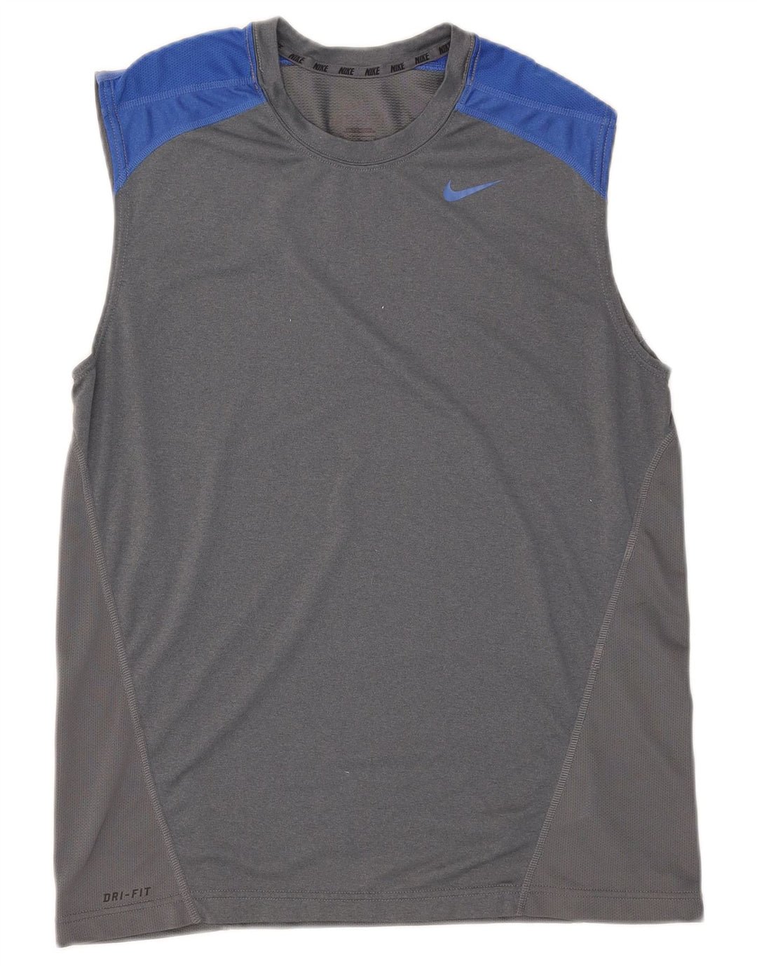 Nike Herre Dri Fit Vest Top Medium Grey Colourblock Polyester