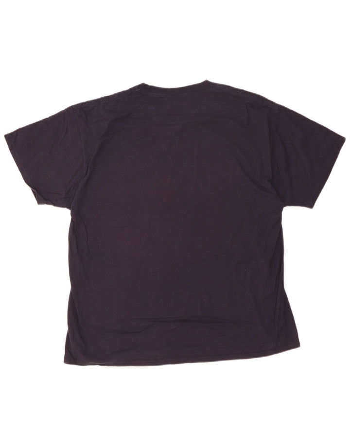 Champion herre T-shirt top XL marineblå bomuld