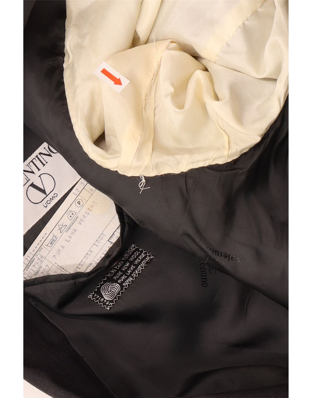 VALENTINO Herre dobbeltradet 2-delt jakkesæt IT 50 Large W34 L30 Grå