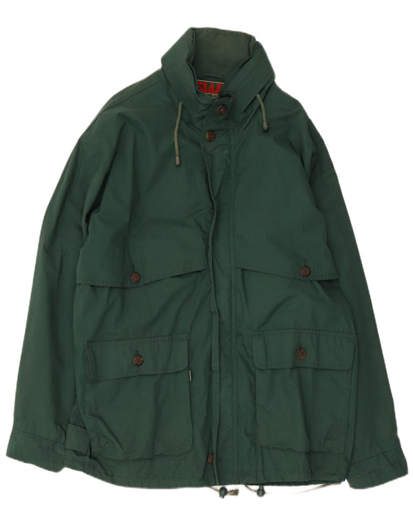 Slam Herre Hooded Utility Jacket UK 40 Large Green Polyester