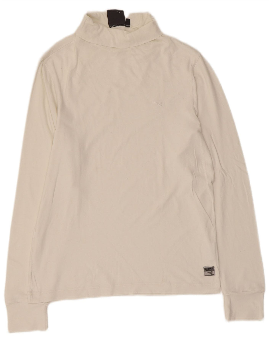 Diadora herre top langærmet lille hvid bomuld