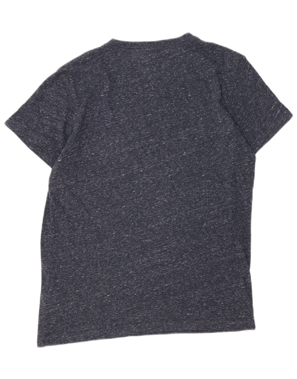 Tommy Hilfiger Herre grafisk T-shirt Top Medium Marineblå Flecked Polyester