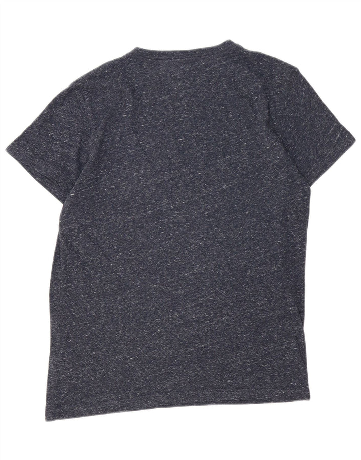 Tommy Hilfiger Herre grafisk T-shirt Top Medium Marineblå Flecked Polyester