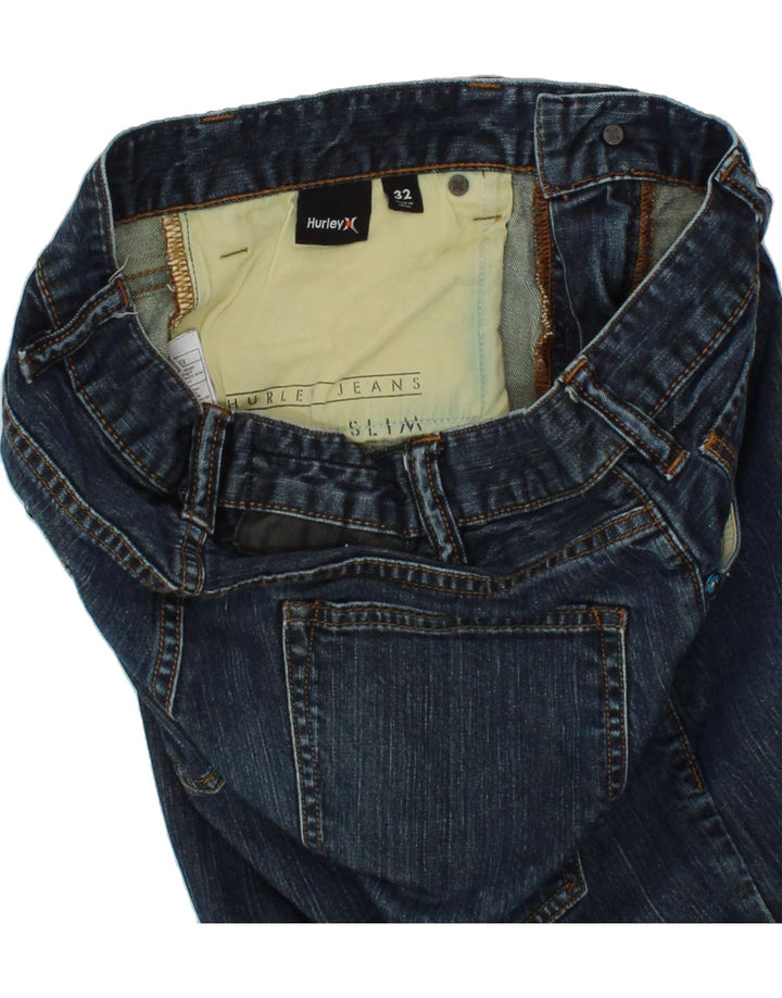 HURLEY Mens Skinny Jeans W32 L33 Blue Cotton Vintage Hurley and Second-Hand Hurley from Messina Hembry 