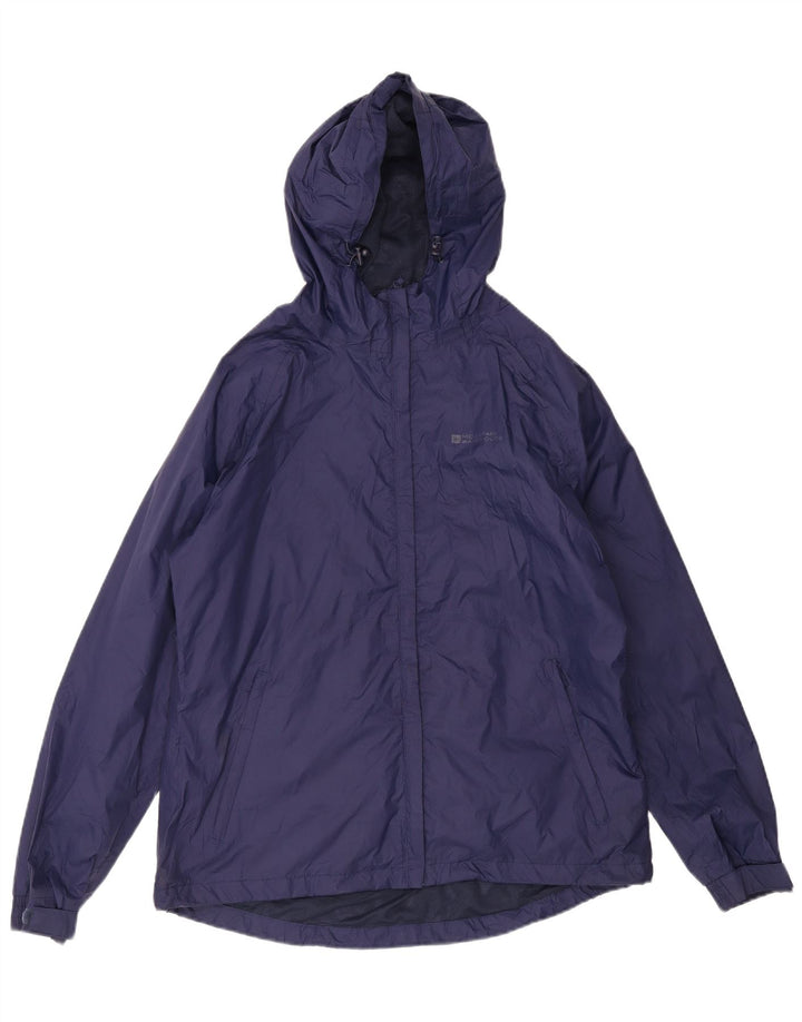 Mountain Warehouse Dame Regnjakke med hætte UK 16 Stor marineblå nylon