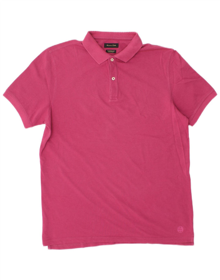 Massimo Dutti Herre Polo Shirt Large Pink