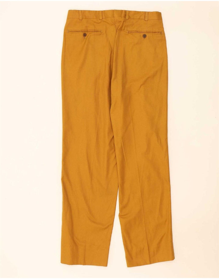 Vintage Herre 2-knap 2-delt jakkesæt IT 48 Medium W32 L32 Gul Bomuld