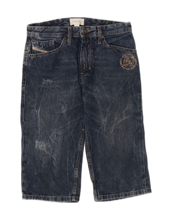 Diesel Boys Acid Wash Denim Bermuda Shorts 11-12 år W26 Blå