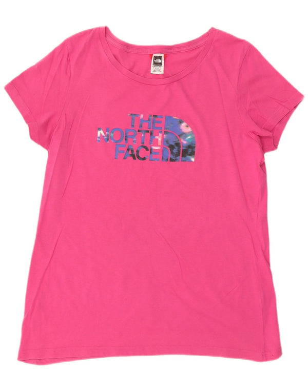The North Face Kvinders Grafisk T-Shirt Top UK 18 XL Pink