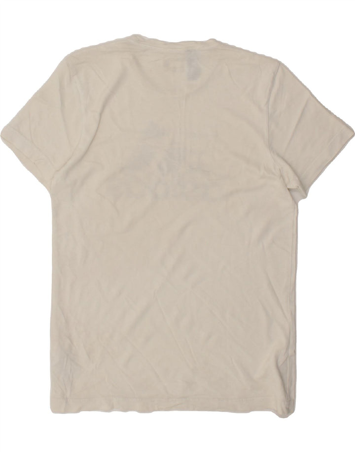 ADIDAS Mens Graphic T-Shirt Top Small White Vintage Adidas and Second-Hand Adidas from Messina Hembry 