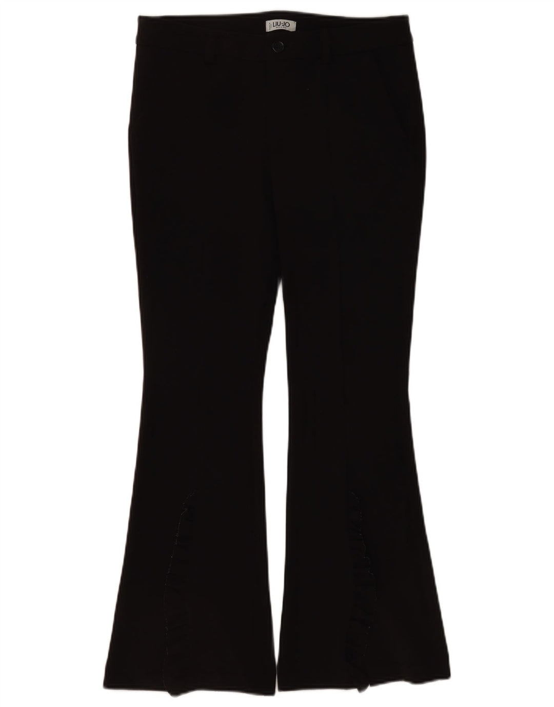 Liu Jo Dame Flare Casual Bukser IT 40 Small W30 L28 Sort Polyester