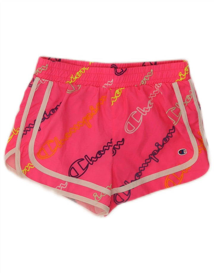 Champion piger grafiske sportsshorts 9-10 år Medium Pink Polyester