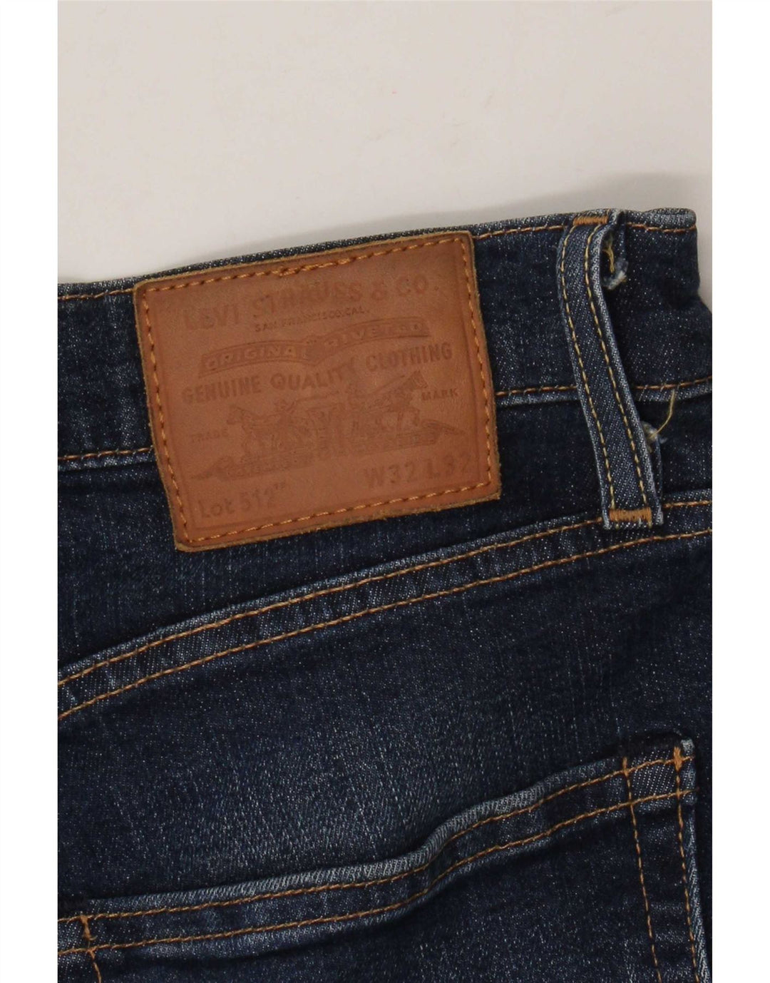 Levi's Herre 512 Slim Tapered Jeans W32 L32 Marineblå