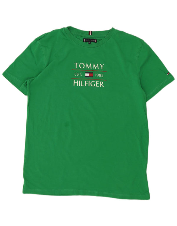 Tommy Hilfiger Boys Regular Graphic T-Shirt Top 15-16 Years Green
