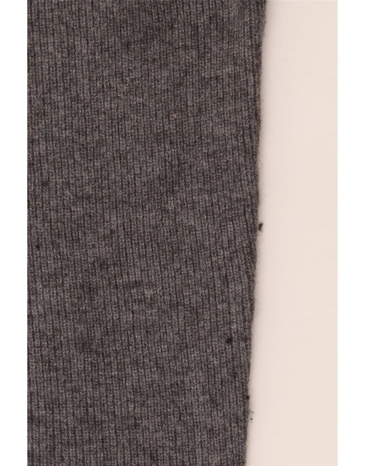 Massimo Dutti Herre Polo Neck Jumper Sweater Medium Grå Uld