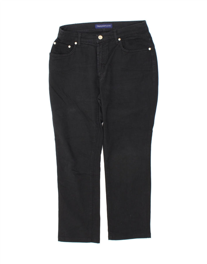 TRUSSARDI Womens Slim Cropped Jeans W28 L25 Black Cotton Vintage Trussardi and Second-Hand Trussardi from Messina Hembry 