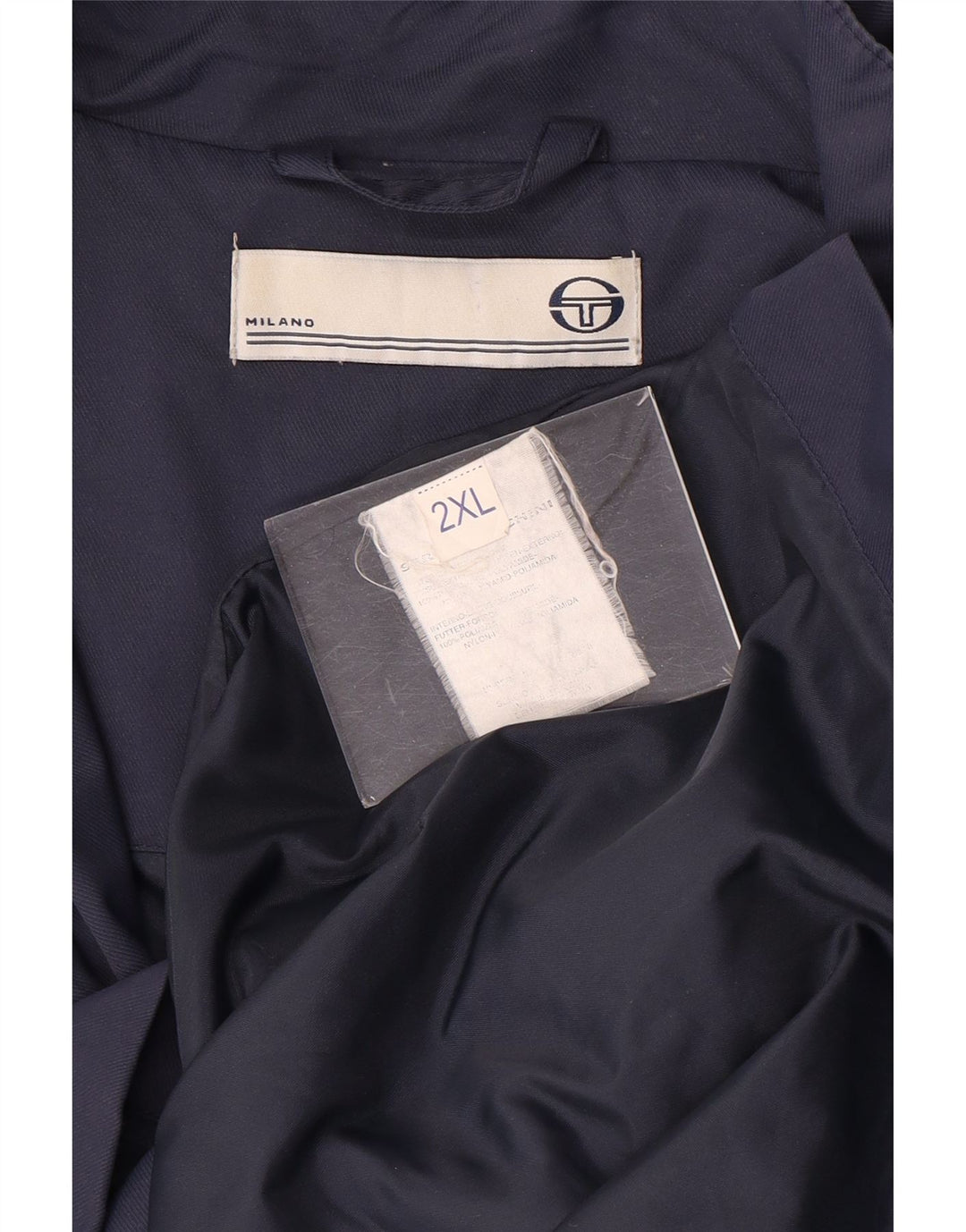 Sergio Tacchini Herre Utility Jacket UK 44 2XL Navy Blue Nylon