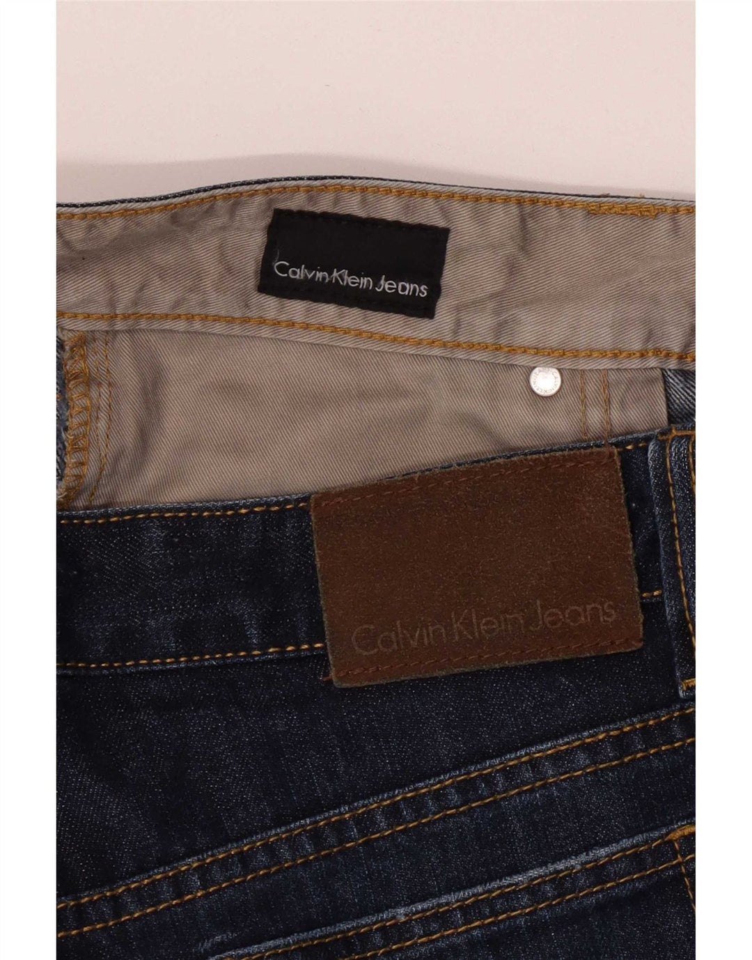 Calvin Klein Lige Jeans til kvinder W33 L31 Marineblå