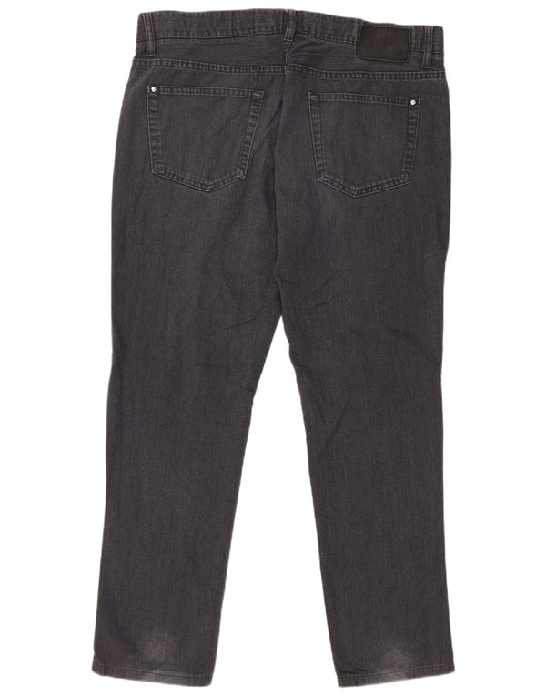 Hugo Boss Herre Tapered Jeans W34 L28 Grå Bomuld