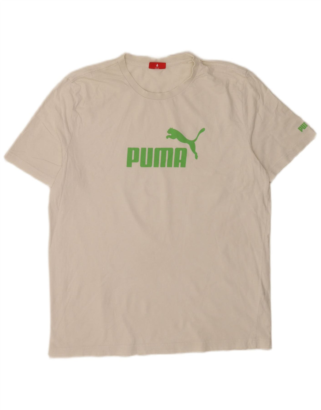 Puma Herre Grafisk T-Shirt Top Stor Hvid