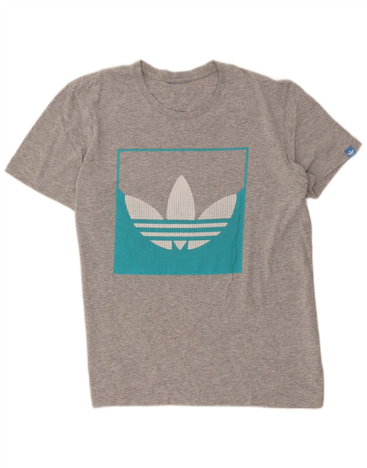 Adidas Herre grafisk T-shirt top mellemgrå