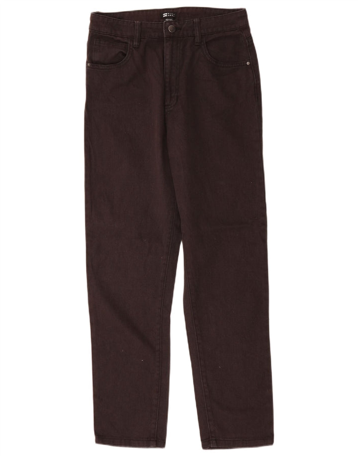 Billabong Dame Straight Jeans W28 L28 Sort Bomuld