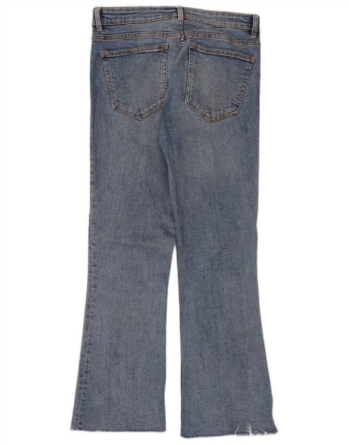 Zara Dame Bootcut Jeans EU 40 Medium W30 L28 Blå Bomuld