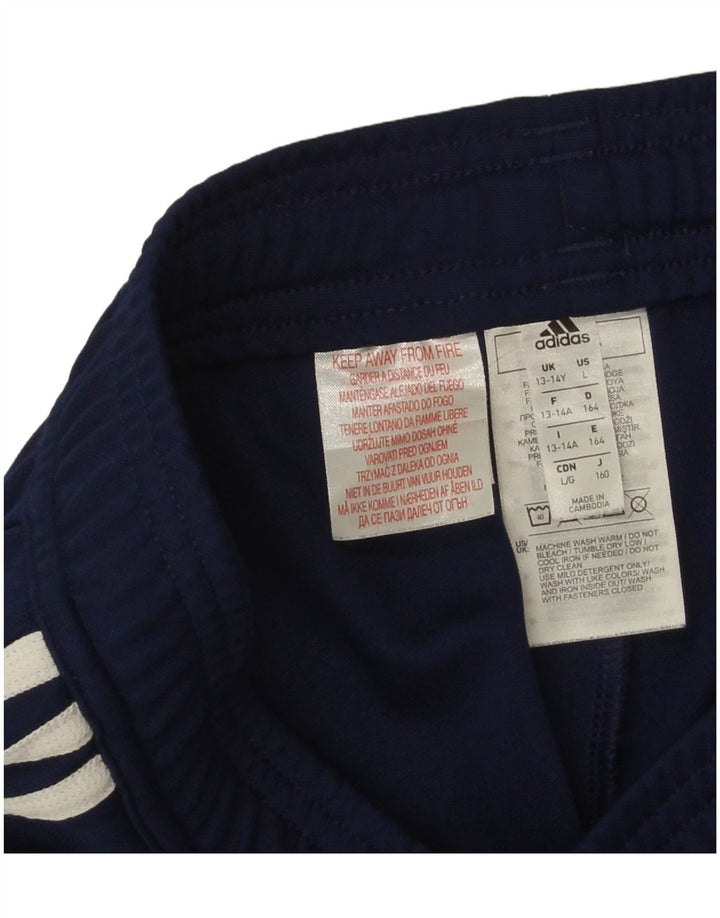 Adidas Træningsdragtsbukser til drenge 13-14 år Marineblå polyester