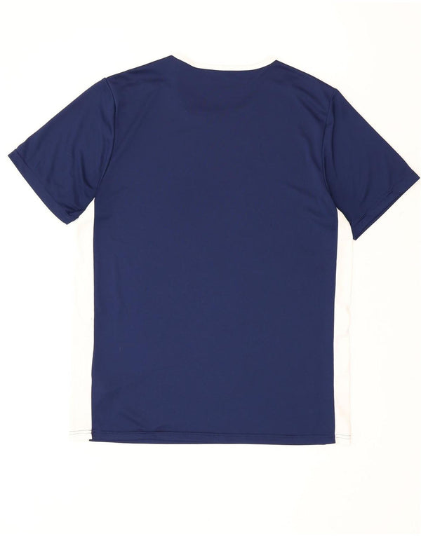 Adidas Herre Climalite T-Shirt Top Stor Marineblå Colourblock Polyester
