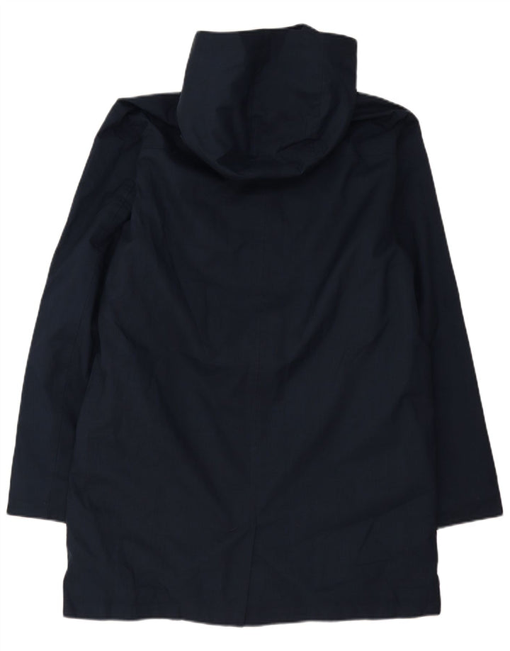 Timberland Herre Hooded Parka Jacket UK 40 Large Navy Blue Polyester