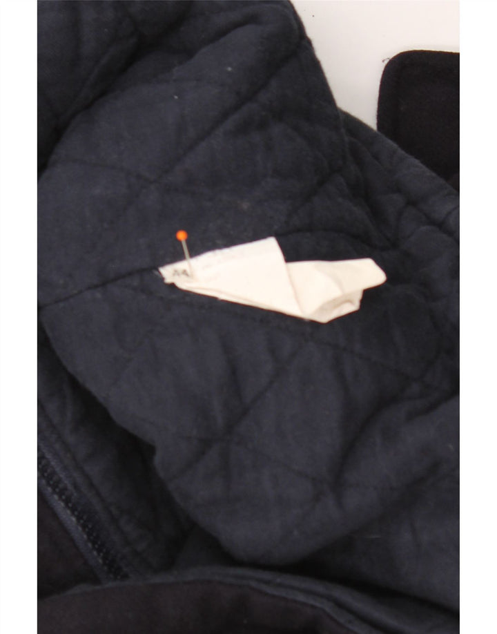 VALENTINO Boys Hooded Duffle Coat 13-14 Years Navy Blue Wool