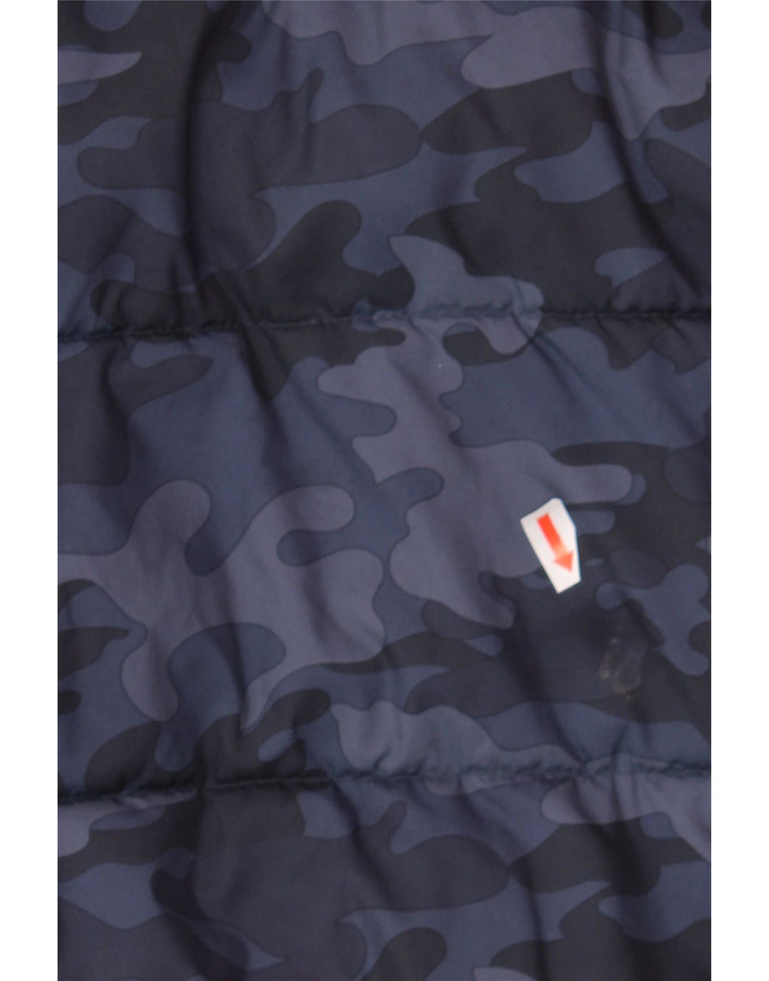 FAT FACE Boys Sherpa Padded Jacket 9-10 Years Navy Blue Camouflage Vintage Fat Face and Second-Hand Fat Face from Messina Hembry 