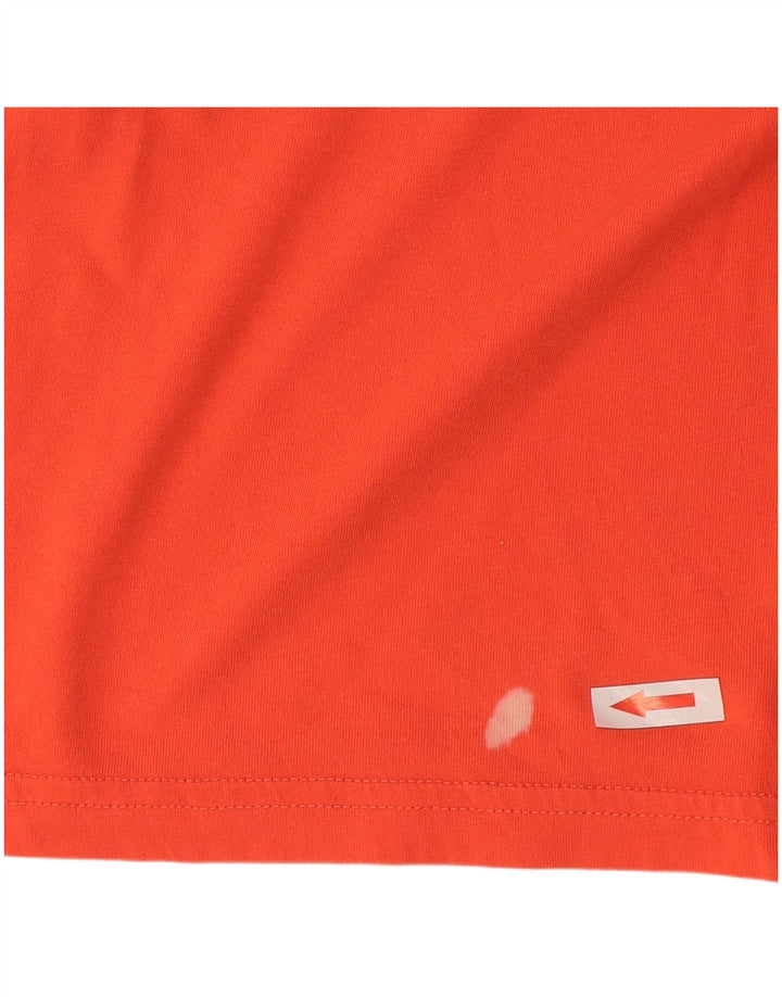 Adidas Dame Grafisk T-Shirt Top UK 8 Small Orange